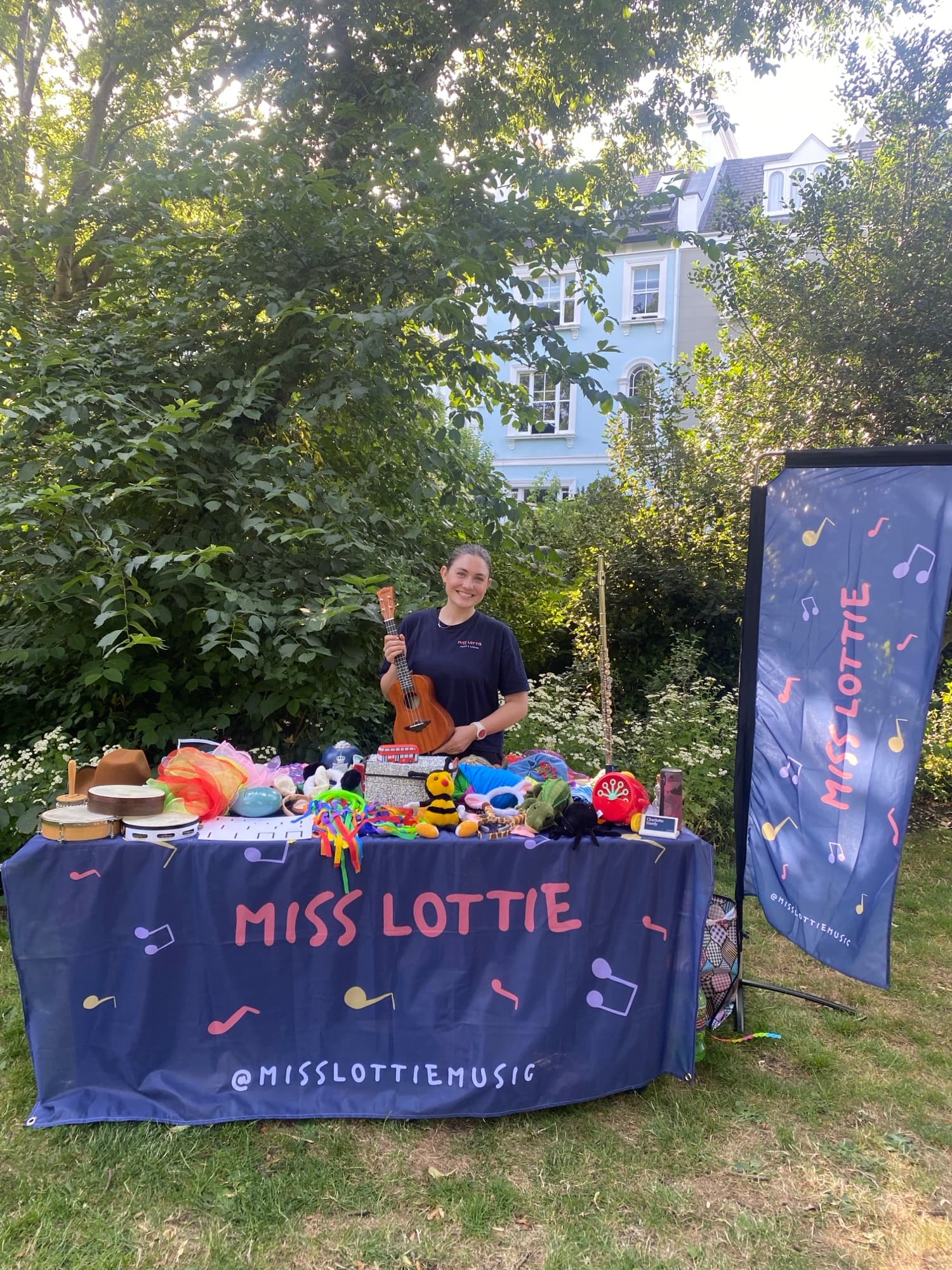 The Miss Lottie stall at an outdoor event
